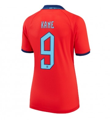England Harry Kane #9 Replica Away Stadium Shirt for Women World Cup 2022 Short Sleeve